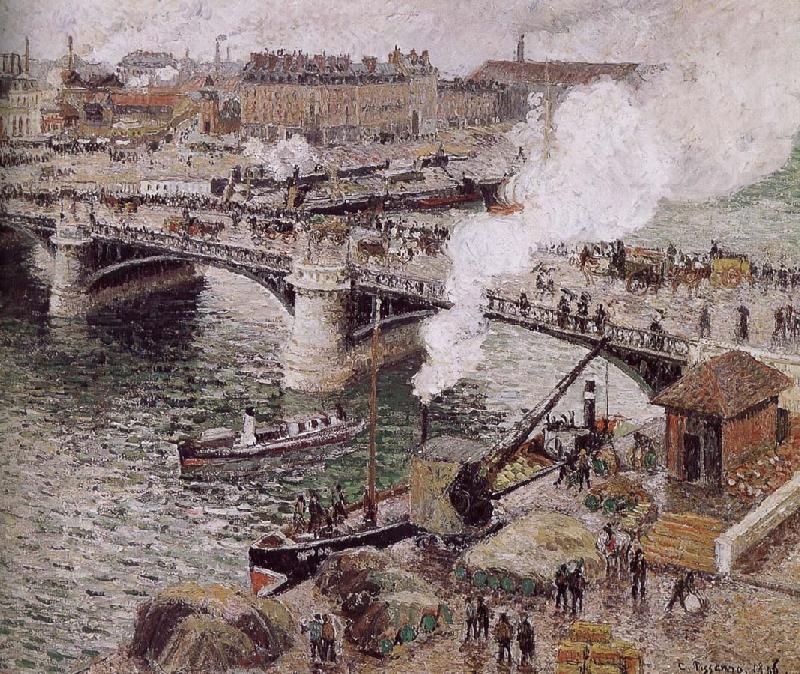 Camille Pissarro Bridge oil painting image